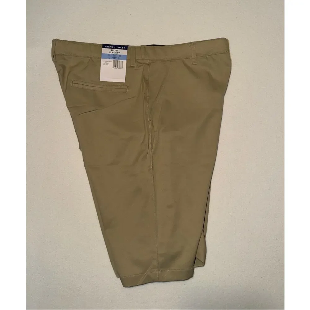 French Toast kids New khaki shorts with adjustable waistband